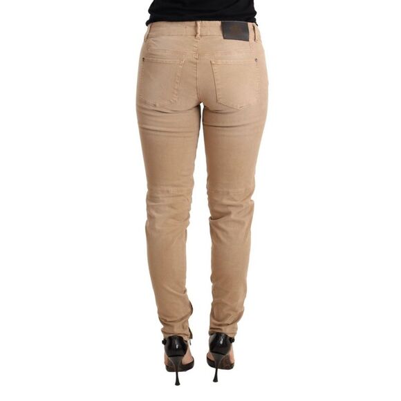 Ermanno Scervino Casual Pants Skinny Fit Women Brown Jeans & Pants - Picture 3 of 3